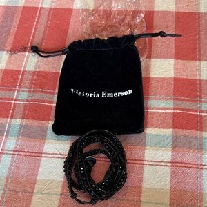 Victoria Emerson Midnight Black Wrap Bracelet